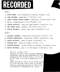 ADRIAN MITCHELL...Sorry 'Bout That (A.Mitchell) 1:50 SIDE 2