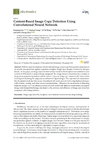 Content-Based Image Copy Detection Using Convolutional Neural Network