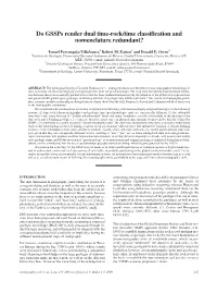Do Gssps Render Dual Time-Rock/Time Classification and Nomenclature Redundant?