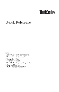 Quick Reference