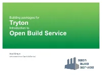 Tryton Open Build Service
