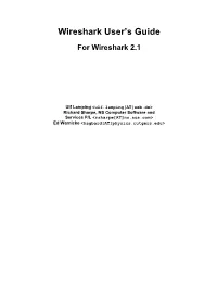 Wireshark User's Guide