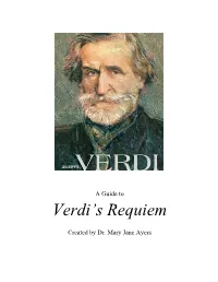 A Guide to Verdi's Requiem