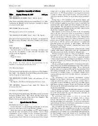 Legislative Assembly of Alberta Title