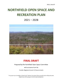 Northfield Open Space and Recreation Plan 2021 – 2028