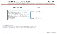 Small Cell Lung Cancer (SCLC) Algorithm