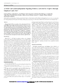 A Nodal- and ALK4-Independent Signaling Pathway Activated by Cripto-1 Through Glypican-1 and C-Src1
