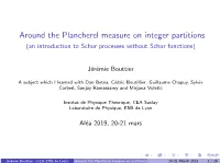 Around the Plancherel Measure on Integer Partitions (An Introduction to Schur Processes Without Schur Functions)