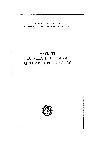 Aspetti Di Vita Bresciana Ai Tempi Del Foscolo