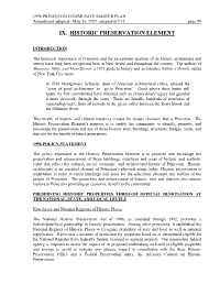 Ix. Historic Preservation Element