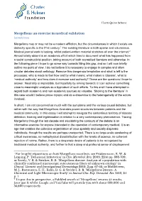 Morgellons: an Exercise in Medical Validation Introduction