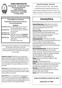 Newsletter 15Th November 2020