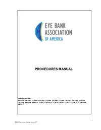 Procedures Manual