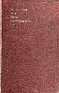 Railway Reminiscences