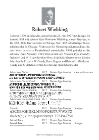 Robert Wiebking Geboren 1870 in Schwelm, Gestorben Am 25