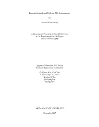 Forensic Methods and Tools for Web Environments