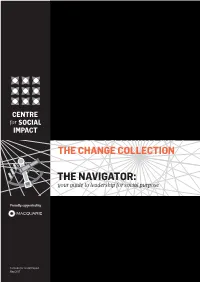 THE NAVIGATOR: Your Guide to Leadership for Social Purpose