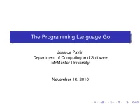 The Programming Language Go