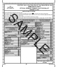 Ballot Paper