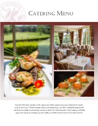 Catering Menu