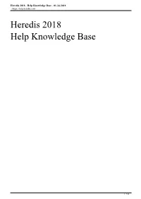 Heredis 2018 - Help Knowledge Base - 01-24-2018