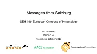 Messages from Salzburg