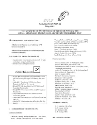 NEWSLETTER NO. 86 May 1991