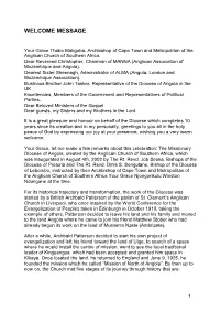 The Text of the Bishop of Angola's Address