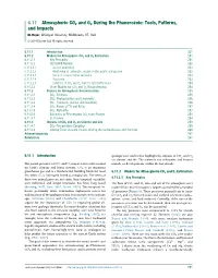 6.11 Atmospheric CO2 and O2 During the Phanerozoic: Tools, Patterns, and Impacts DL Royer, Wesleyan University, Middletown, CT, USA