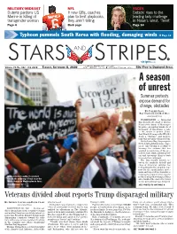 A Season of Unrest Summer Protests Expose Demand for Change, Obstacles