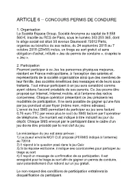 ARTICLE 6 Permis