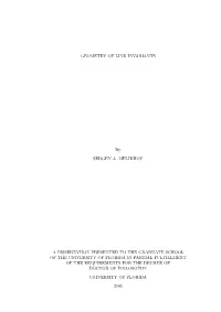 GEOMETRY of LINK INVARIANTS by Sergey A. Melikhov August 2005 Chair: Alexander N