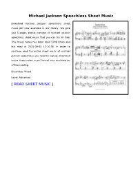 Michael-Jackson-Speechless.Pdf