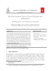 On Point-Inclusion Test in Convex Polygons and Polyhedrons
