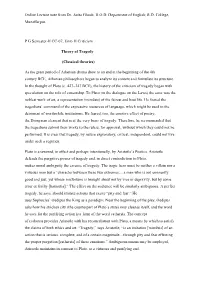 Online Lecture Note from Dr. Anita Ghosh; HOD Department of English