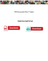 Pdf Document Won T Open