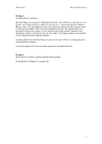 Problem 1 on Infant Industry Argument Ha-Joon Chang, an Economist At