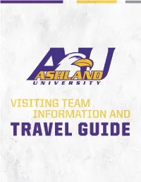 Visiting Team Information and Travel Guide Table of Contents