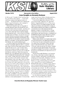 Anarchist Books & Biography Monster Double Issue Some Thoughts On