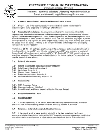 Barrel and Overall Length Measuring Procedure
