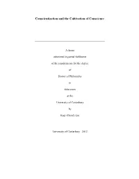 Conscientization and the Cultivation of Conscience