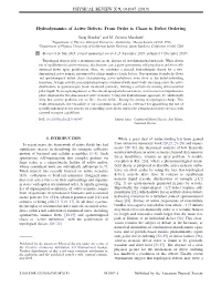 From Order to Chaos to Defect Ordering