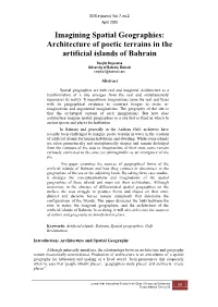 Imagining Spatial Geographies: Architecture of Poetic Terrains in the Artificial Islands of Bahrain