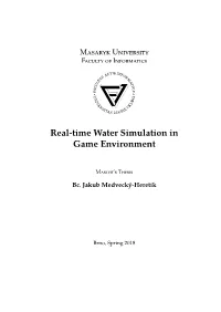 Real-Time Water Simulation in Game Environment
