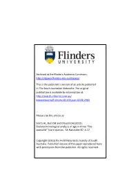 Archived at the Flinders Academic Commons