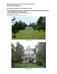 Flat Rock Historic District Documentation
