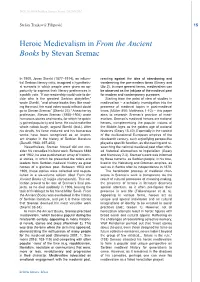 Heroic Medievalism in from the Ancient Books by Stevan Sremac