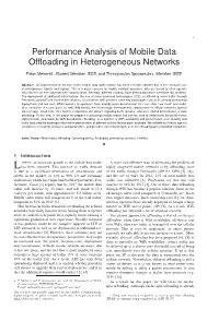 Performance Analysis of Mobile Data Offloading in Heterogeneous