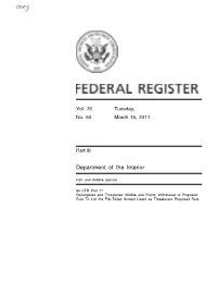 Withdrawal of Proposed Rule to List the Flat-Tailed Horned Lizard As Threatened; Proposed Rule