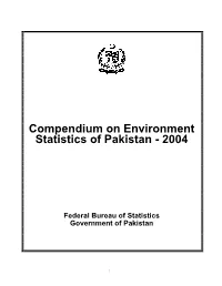 Compendium on Environment Statistics of Pakistan - 2004